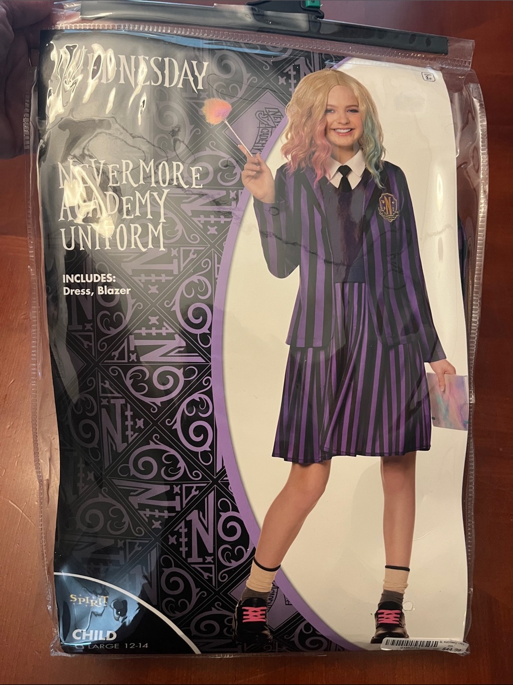 Spirit Purple & Black Nevermore Academy Uniform Costume
